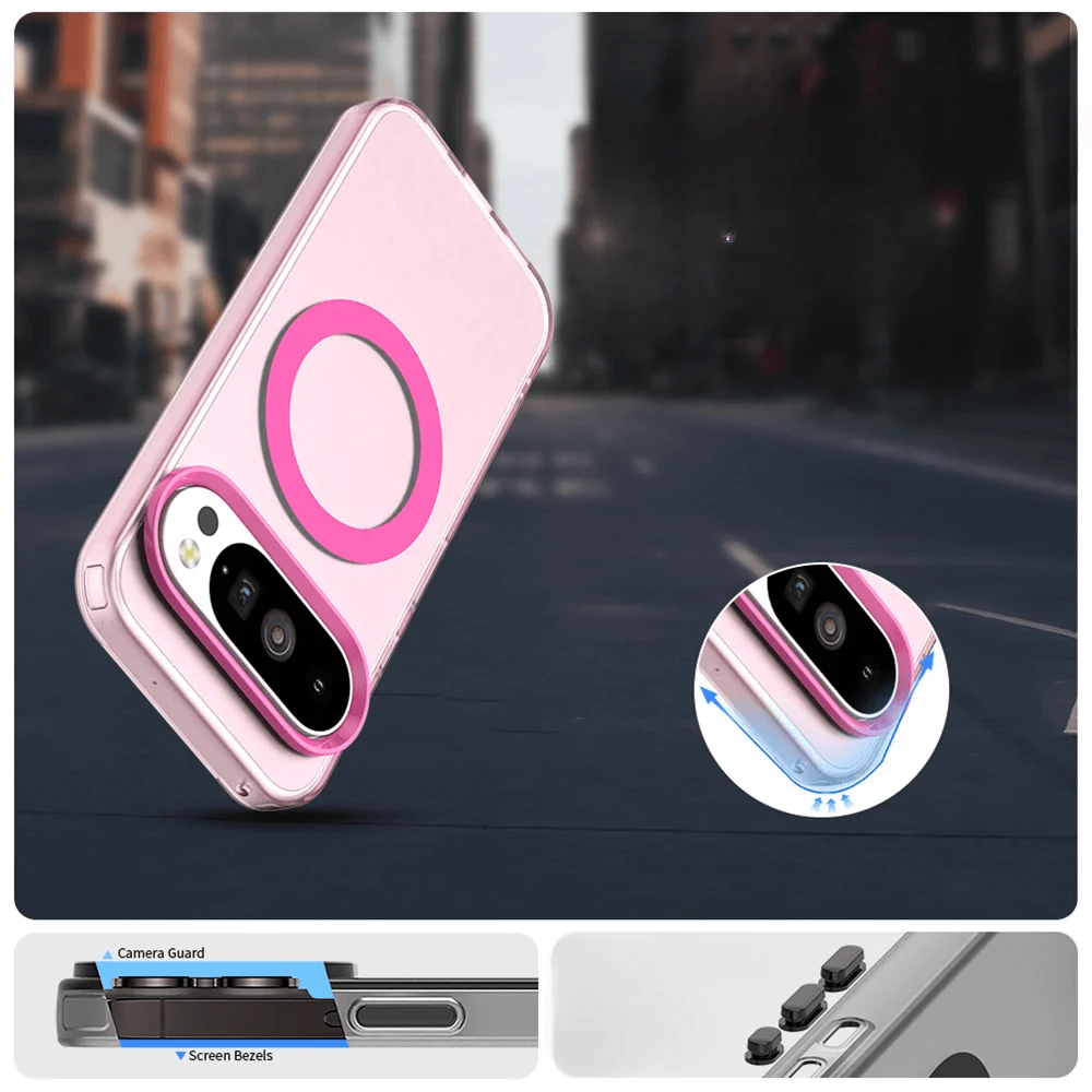 Google Pixel 10 / 10 Pro - Acryl-Handyhülle mit Magnet und Farbakzent - Image 15