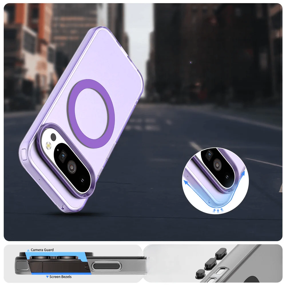 Google Pixel 10 / 10 Pro - Acryl-Handyhülle mit Magnet und Farbakzent - Image 26