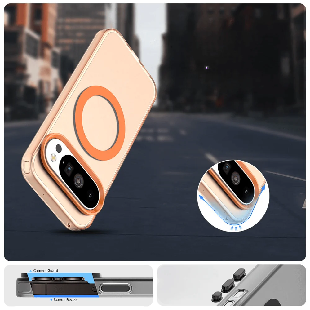 Google Pixel 10 / 10 Pro - Acryl-Handyhülle mit Magnet und Farbakzent - Image 4