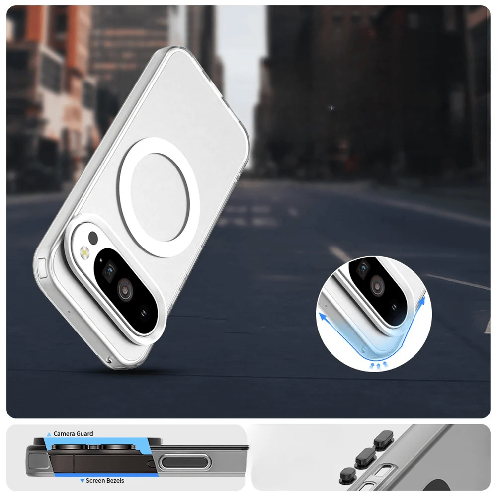 Google Pixel 10 / 10 Pro - Acryl-Handyhülle mit Magnet und Farbakzent - Image 8