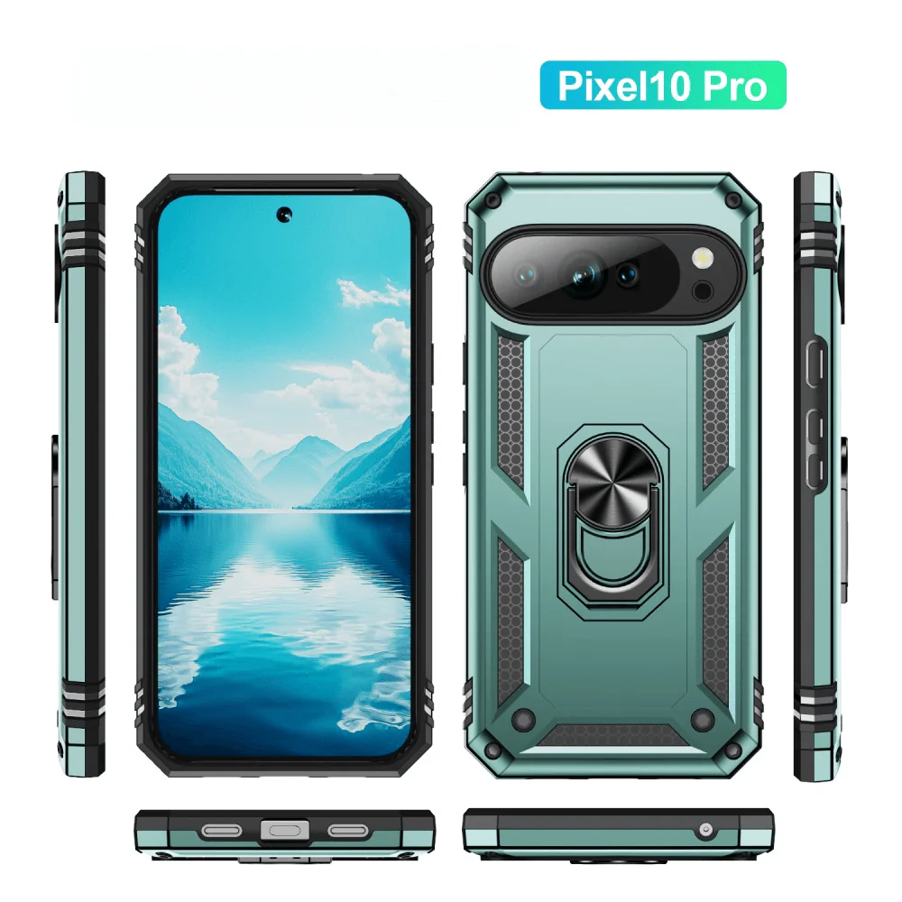 Google Pixel 10 / 10 Pro - Robustes Back Cover mit Kickstand - Image 23