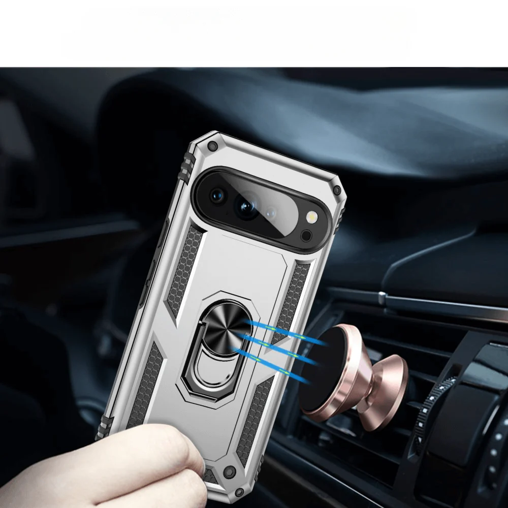 Google Pixel 10 / 10 Pro - Robustes Back Cover mit Kickstand - Image 26