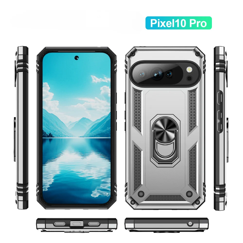 Google Pixel 10 / 10 Pro - Robustes Back Cover mit Kickstand - Image 27