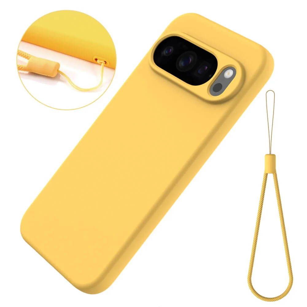 Google Pixel 10 / 10 Pro - Silikon Gummi Hülle mit Riemen - Image 18