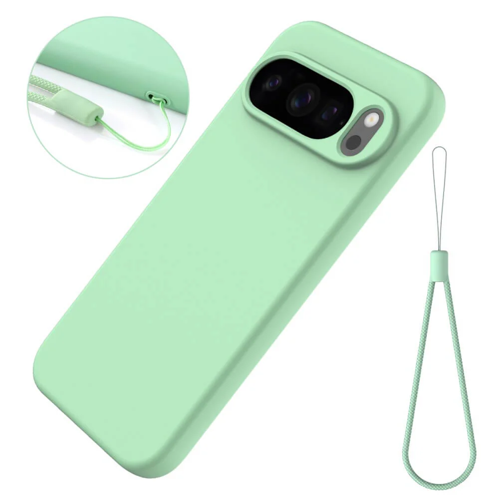Google Pixel 10 / 10 Pro - Silikon Gummi Hülle mit Riemen - Image 24