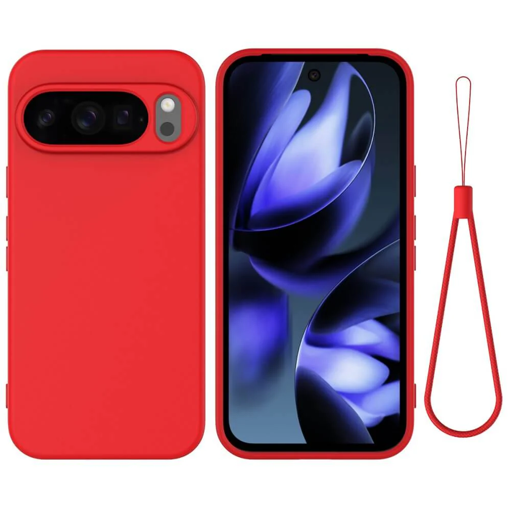 Google Pixel 10 / 10 Pro - Silikon Gummi Hülle mit Riemen - Image 7