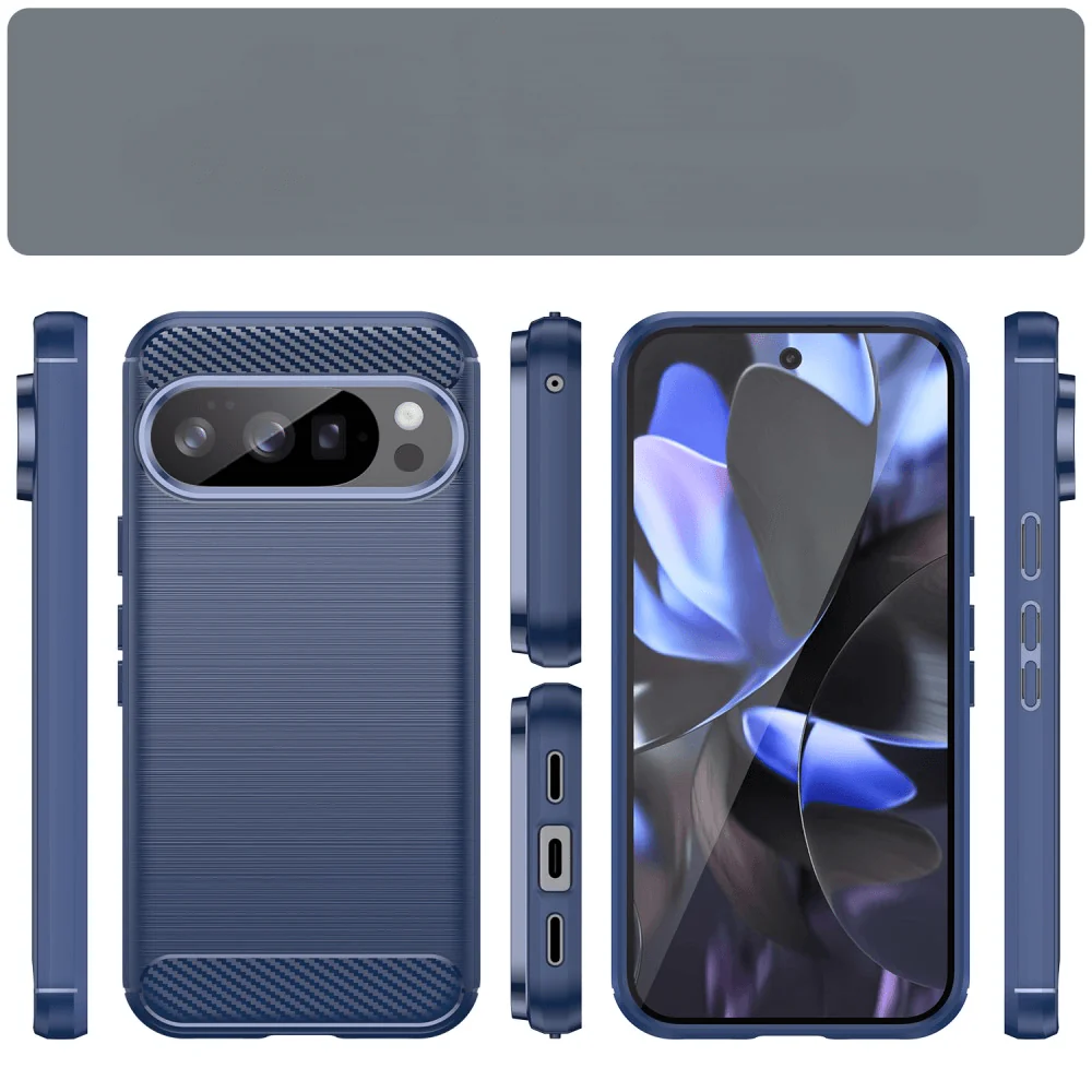 Google Pixel 10 - Metall Carbon Look Hülle - Image 8