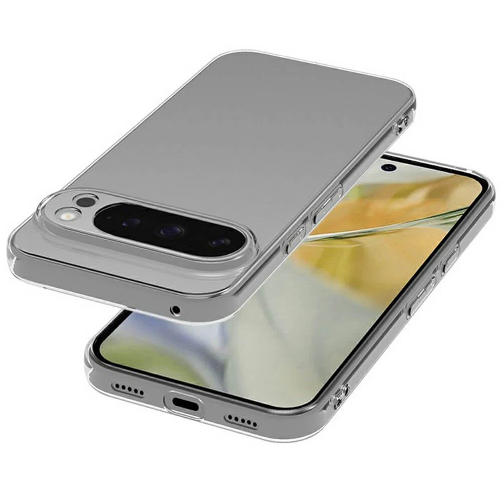 Google Pixel 10 Pro - Silikon Gummi Case transparent - Image 3