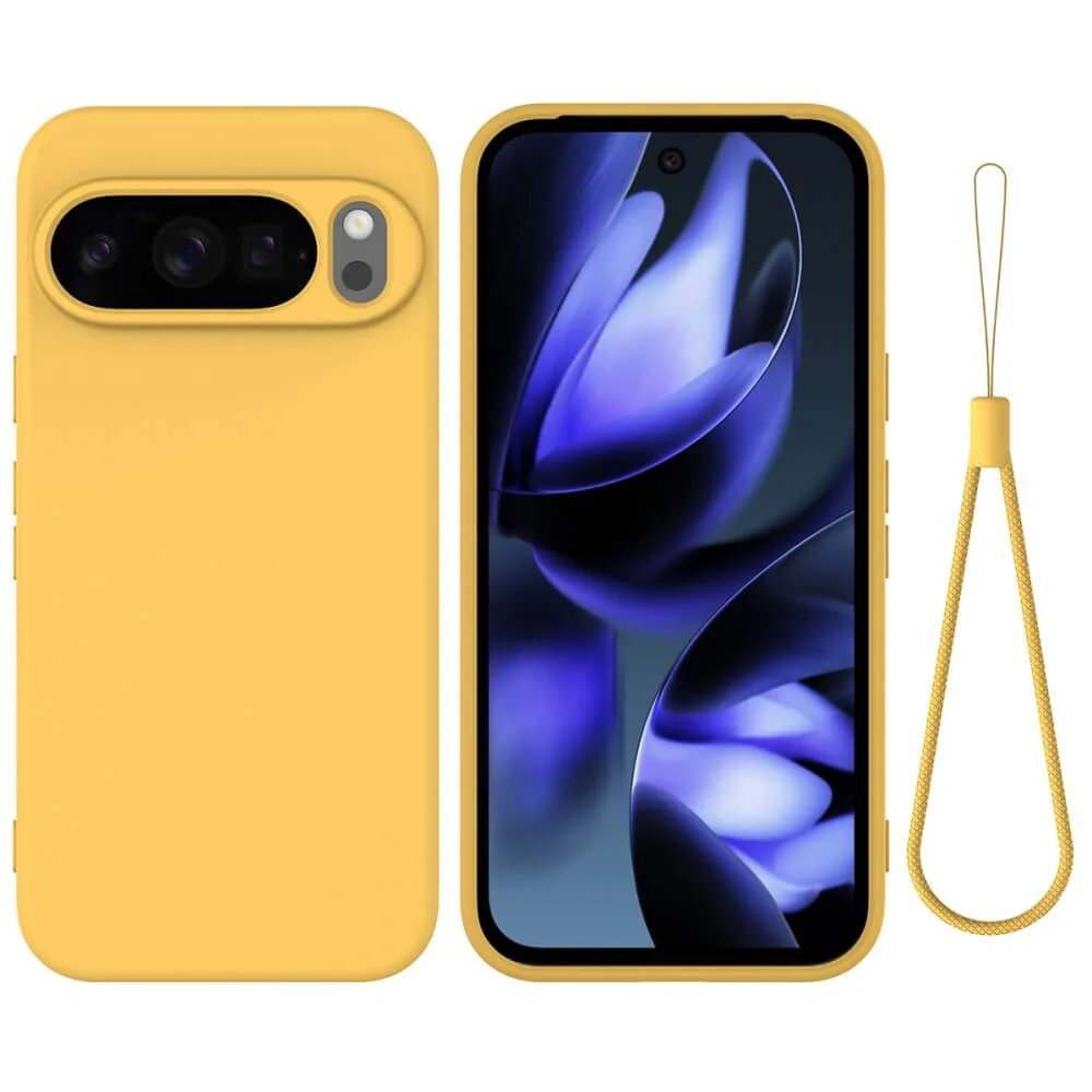 Google Pixel 10 Pro XL - Silikon Gummi Hülle mit Riemen - Image 13