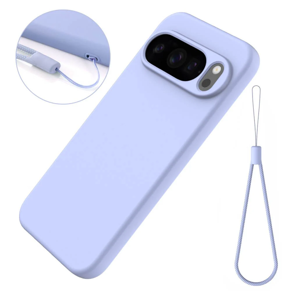 Google Pixel 10 Pro XL - Silikon Gummi Hülle mit Riemen - Image 36