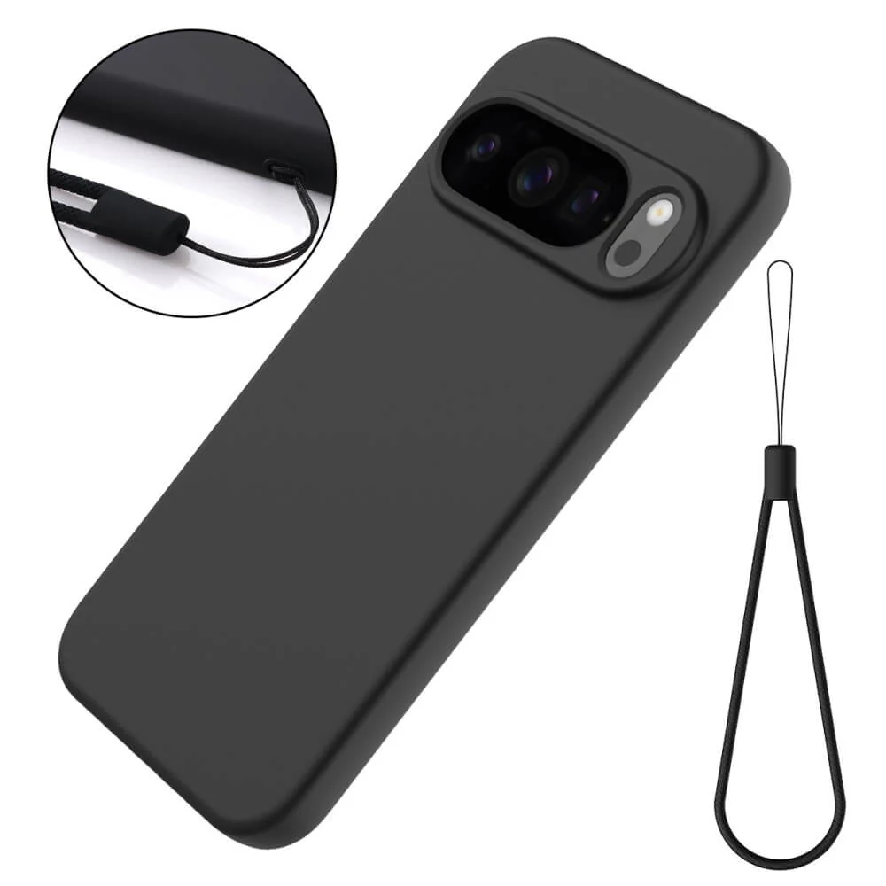 Google Pixel 10 Pro XL - Silikon Gummi Hülle mit Riemen - Image 6