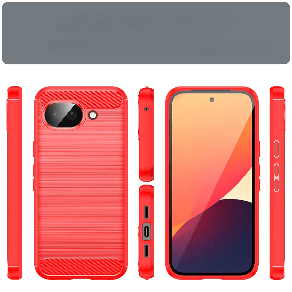 Google Pixel 10a - Metall Carbon Look Hülle - Image 6