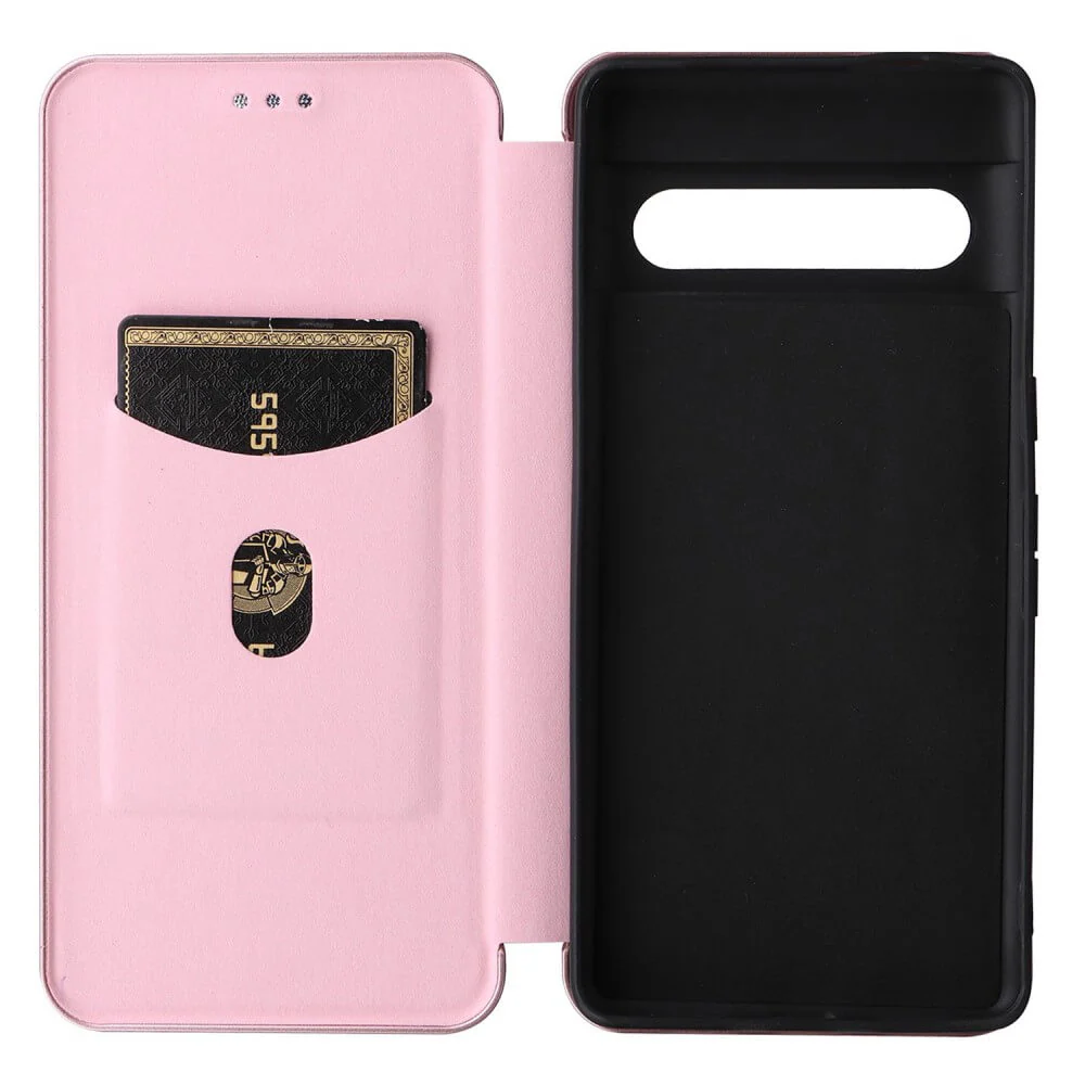 Google Pixel 7 Pro - Carbon Look Flip Case - Image 11