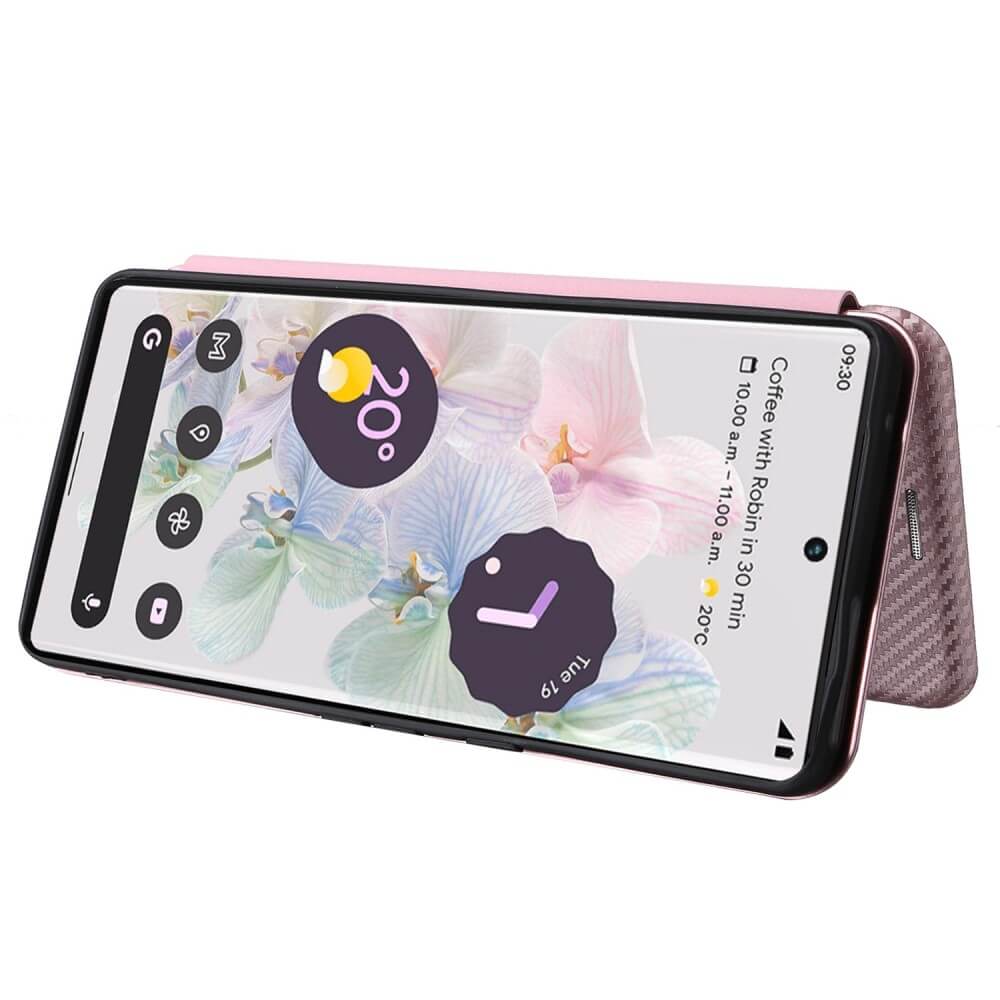 Google Pixel 7 Pro - Carbon Look Flip Case - Image 19