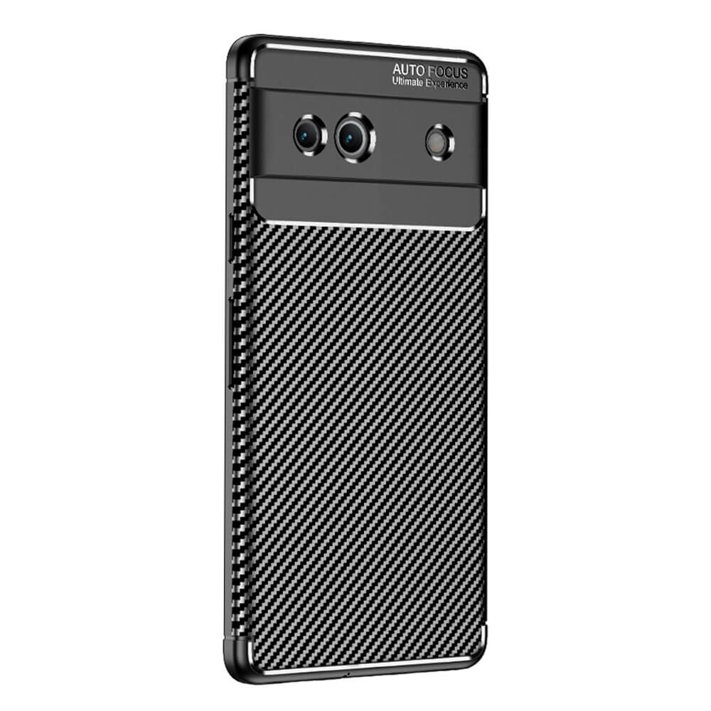Google Pixel 7a - Carbon Fiber Case Schwarz