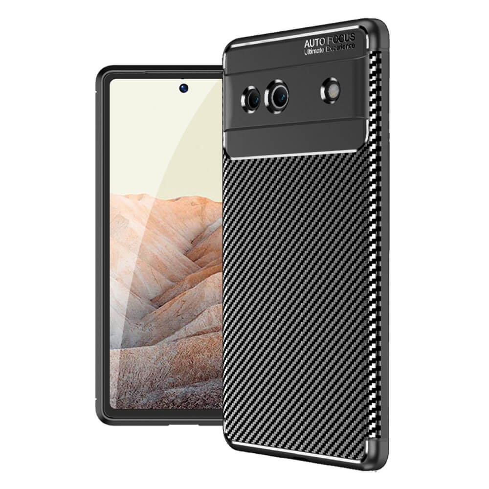 Google Pixel 7a - Carbon Fiber Case Schwarz - Image 2