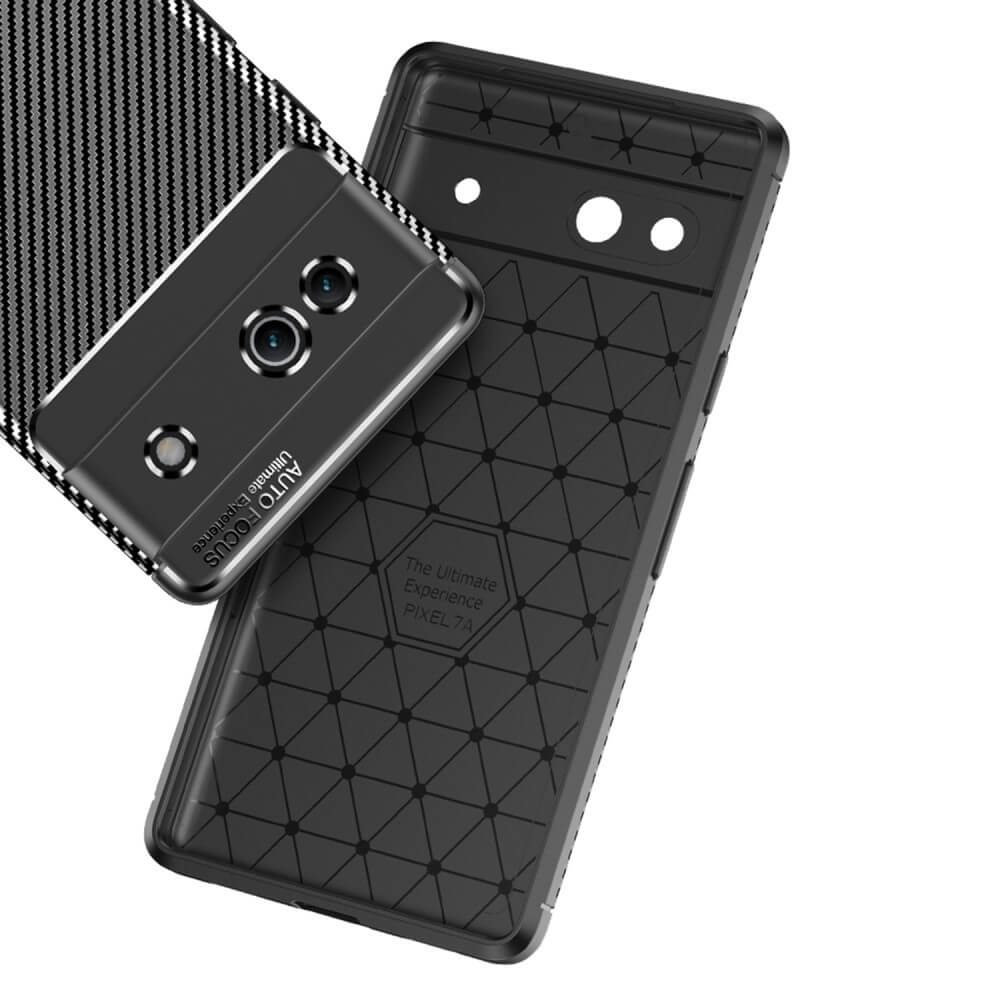 Google Pixel 7a - Carbon Fiber Case Schwarz - Image 3