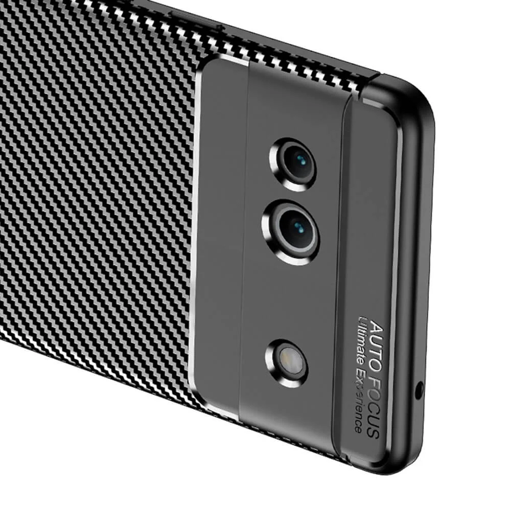 Google Pixel 7a - Carbon Fiber Case Schwarz - Image 5