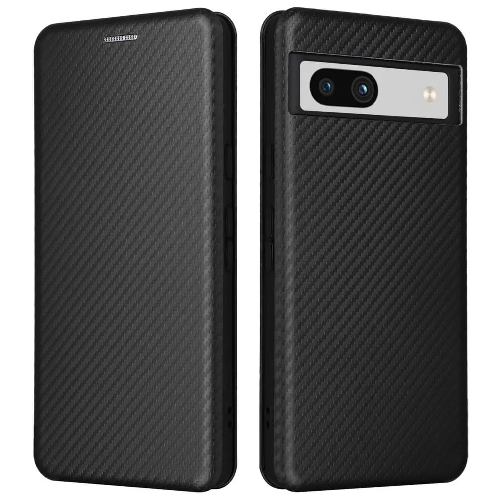 Google Pixel 7a - Carbon Look Flip Case