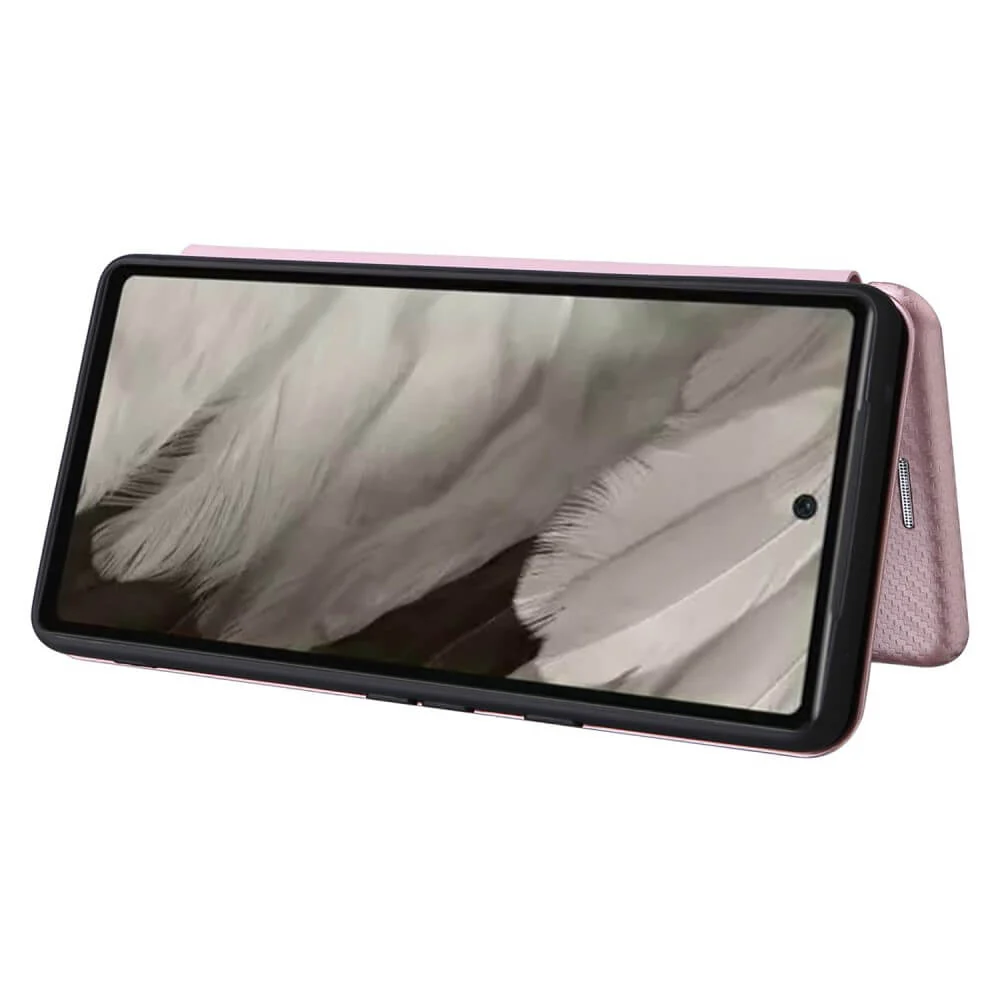 Google Pixel 7a - Carbon Look Flip Case - Image 10