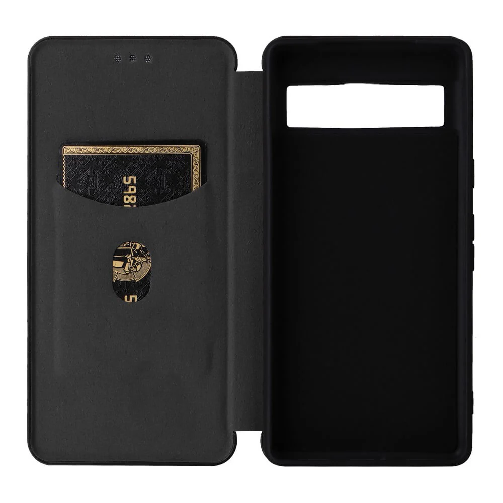 Google Pixel 7a - Carbon Look Flip Case - Image 4