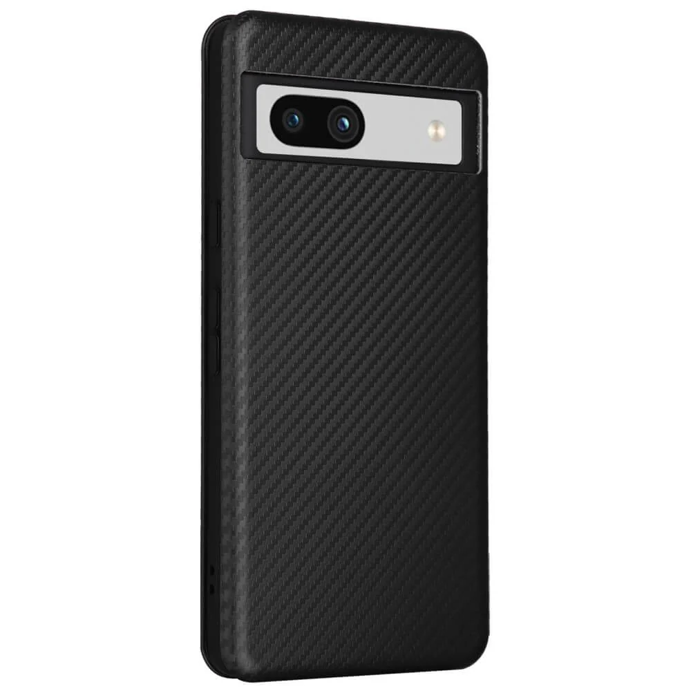 Google Pixel 7a - Carbon Look Flip Case - Image 8