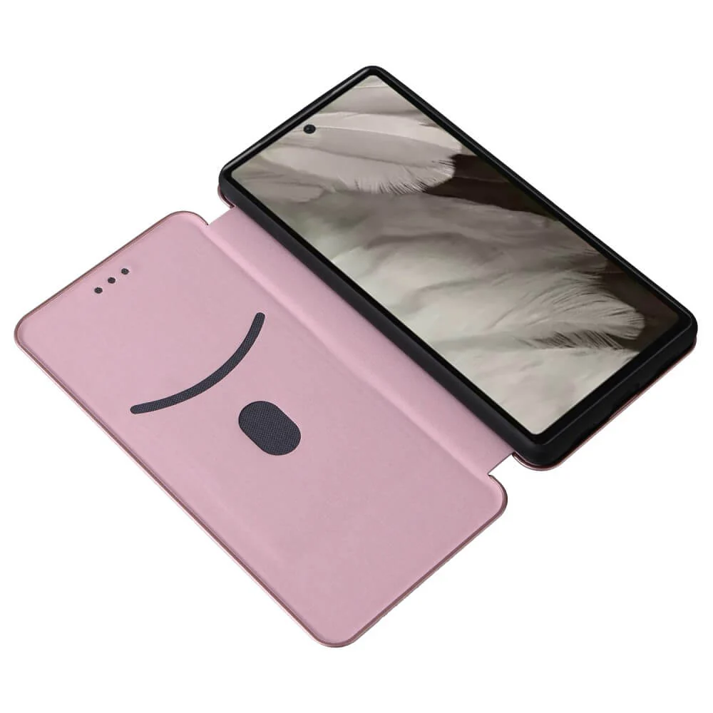 Google Pixel 7a - Carbon Look Flip Case - Image 9