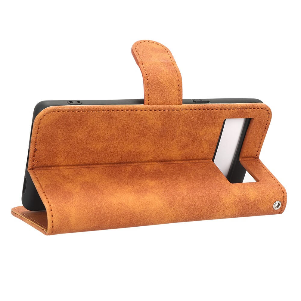 Google Pixel 7a - Leder Etui Hülle - Image 19
