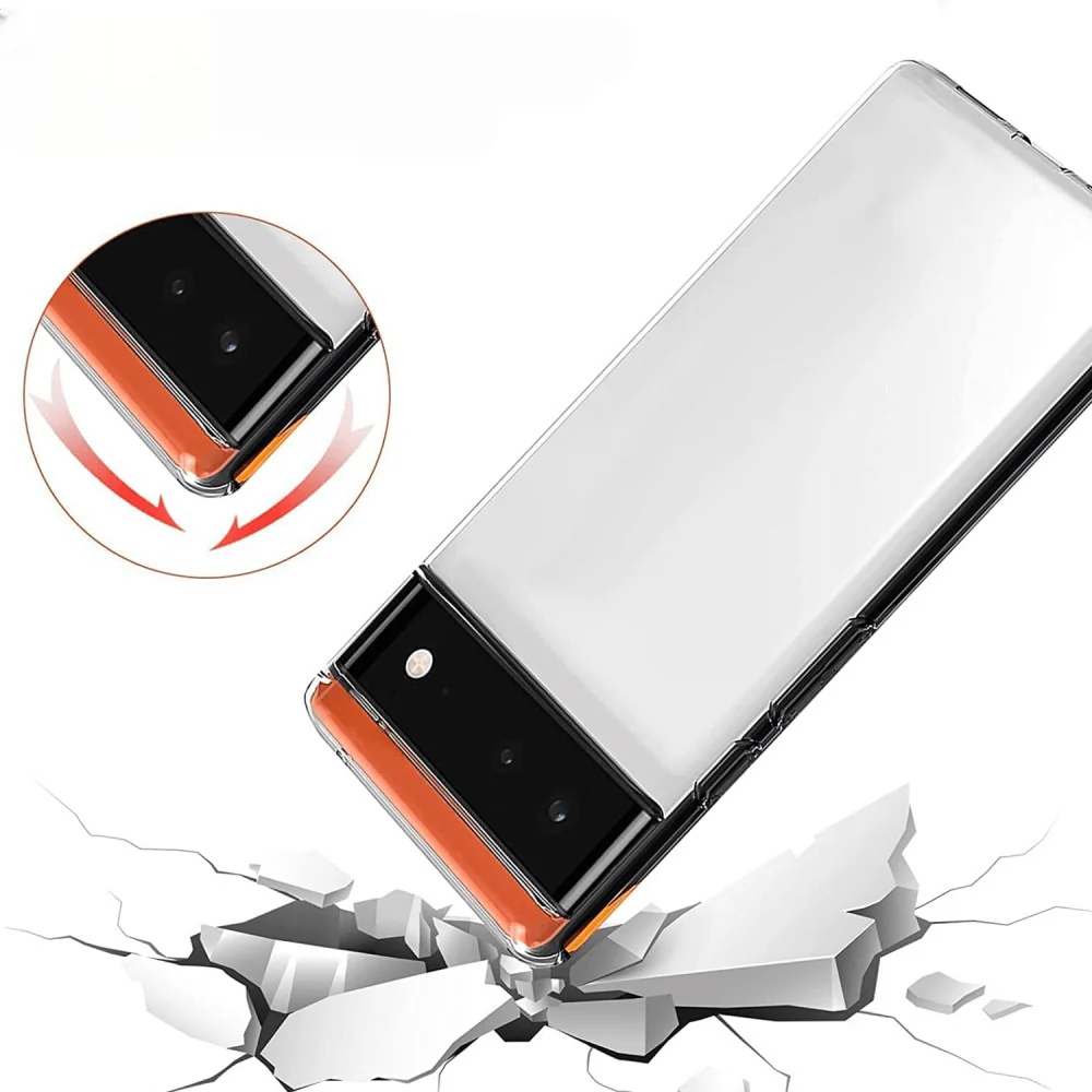 Google Pixel 7a - Silikon Case Hülle Transparent - Image 2