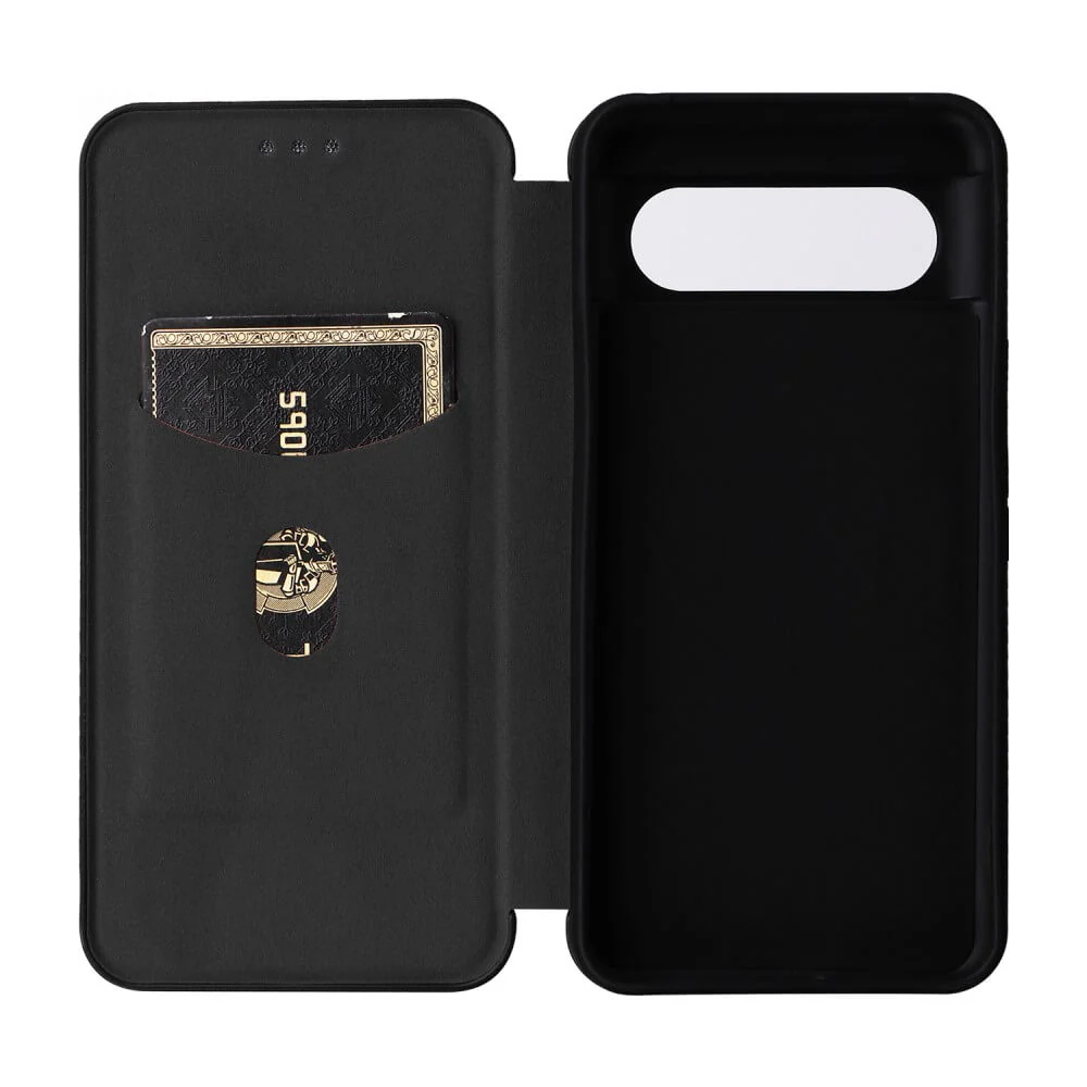 Google Pixel 8 - Carbon Look Flip Case - Image 4