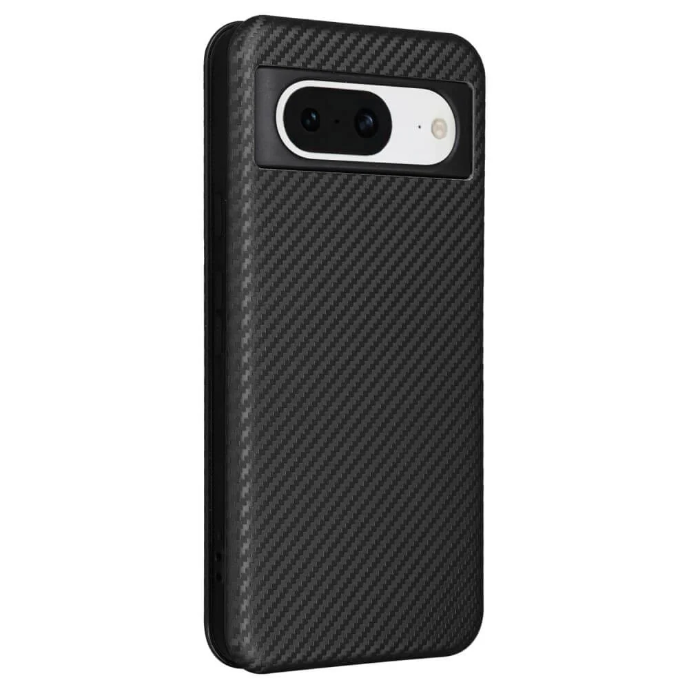 Google Pixel 8 - Carbon Look Flip Case - Image 6