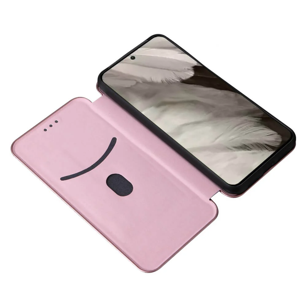 Google Pixel 8 - Carbon Look Flip Case - Image 7