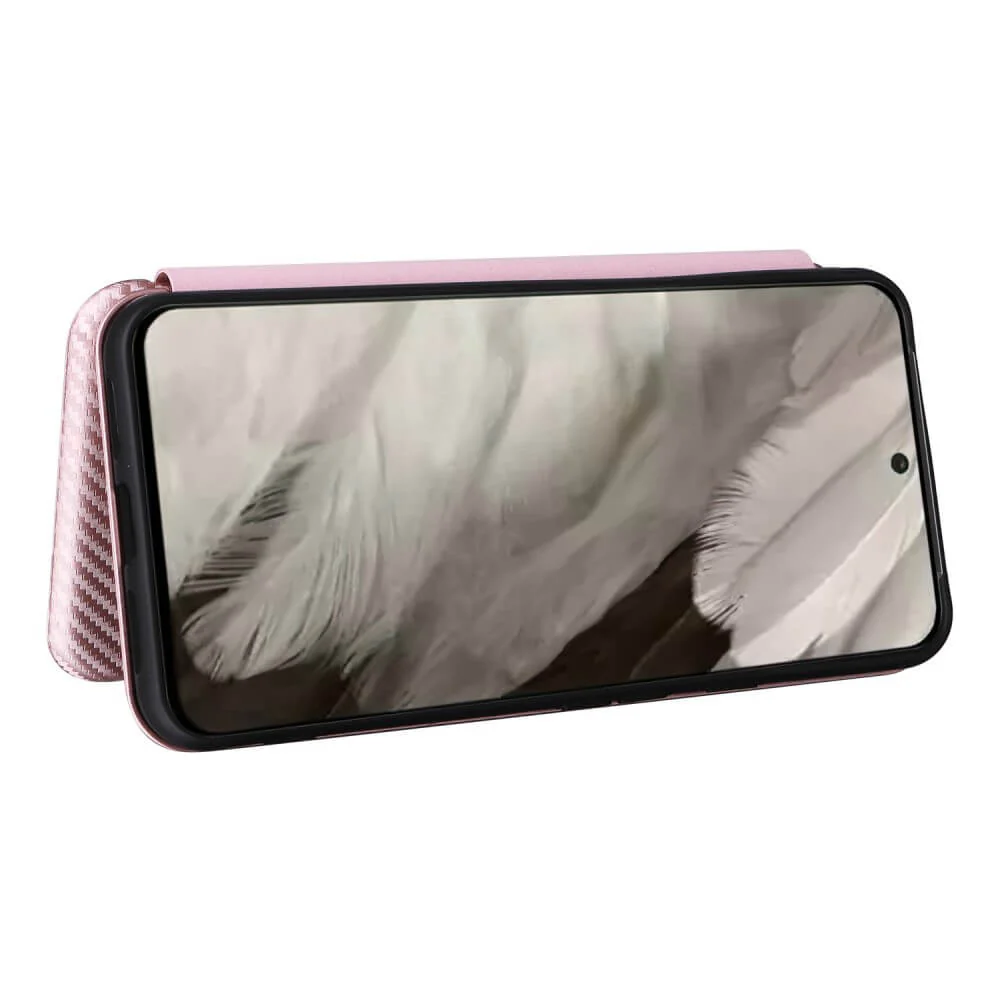 Google Pixel 8 - Carbon Look Flip Case - Image 8