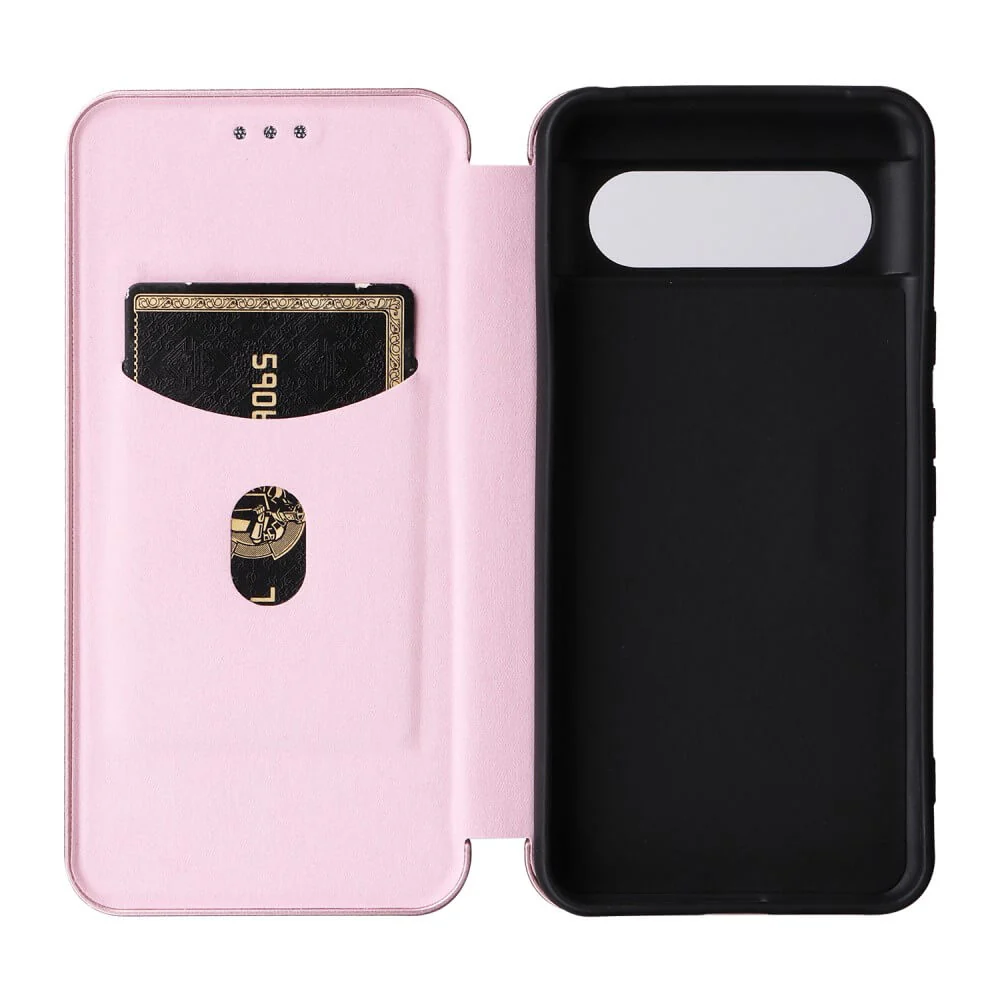 Google Pixel 8 - Carbon Look Flip Case - Image 9