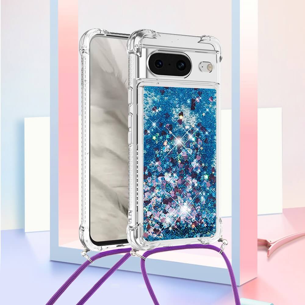 Google Pixel 8 - Glitzer Hülle Mit Umhängeband - Image 10