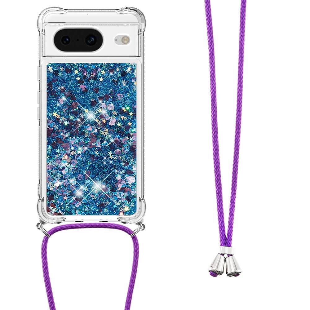 Google Pixel 8 - Glitzer Hülle Mit Umhängeband - Image 18