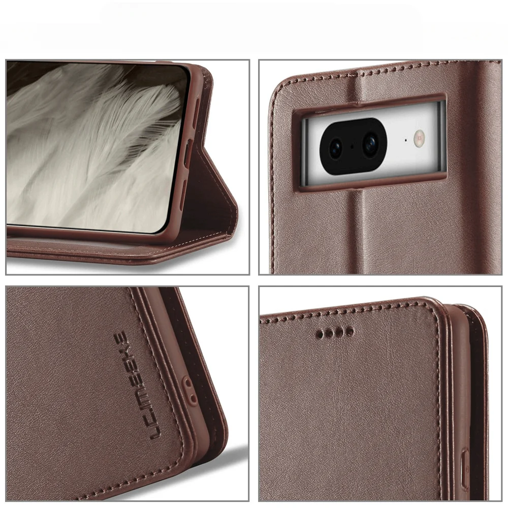 Google Pixel 8 - Lc.imeeke Leder Etui Hülle - Image 39