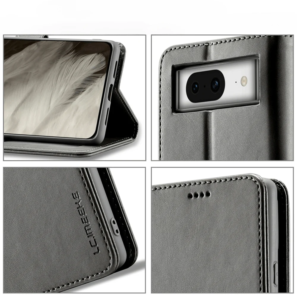 Google Pixel 8 - Lc.imeeke Leder Etui Hülle - Image 9