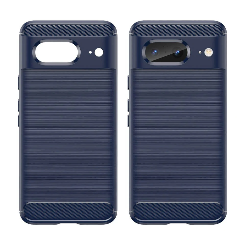 Google Pixel 8 - Metall Carbon Look Hülle - Image 15