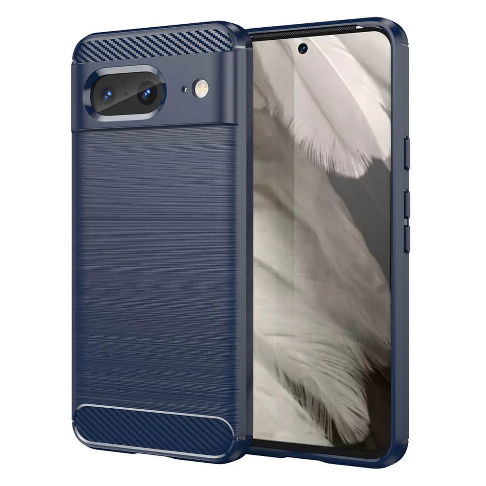Google Pixel 8 - Metall Carbon Look Hülle - Image 16