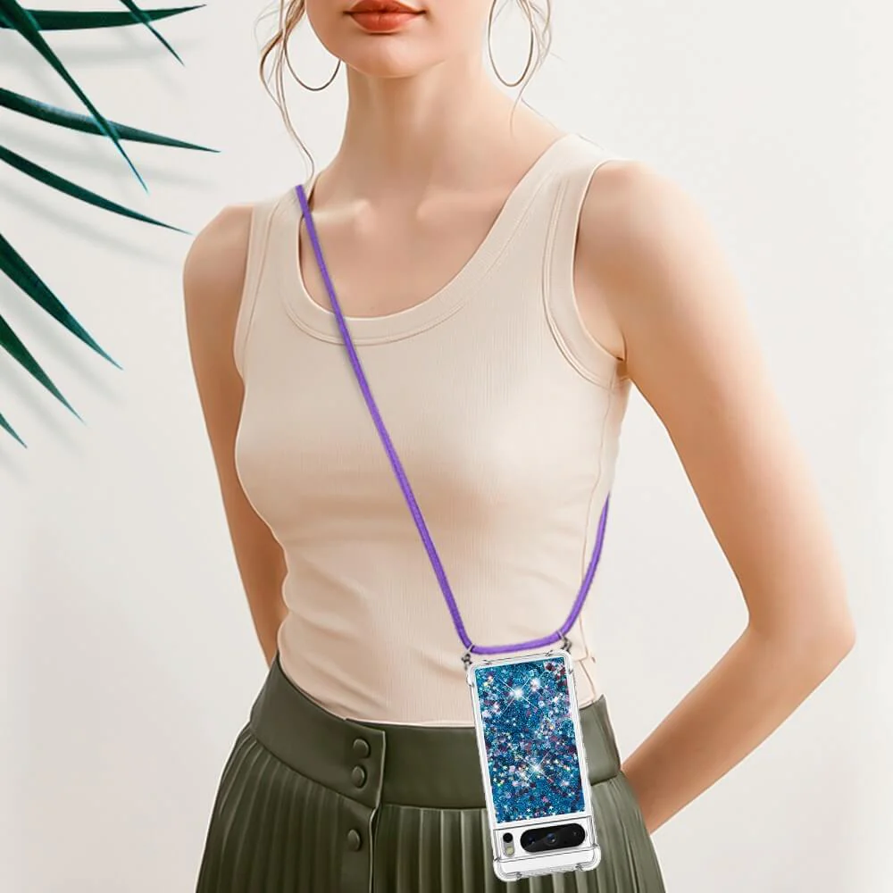 Google Pixel 8 Pro - Glitzer Hülle Mit Umhängeband - Image 10