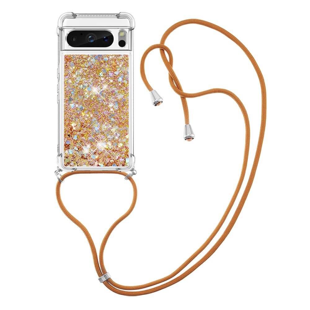 Google Pixel 8 Pro - Glitzer Hülle Mit Umhängeband - Image 14