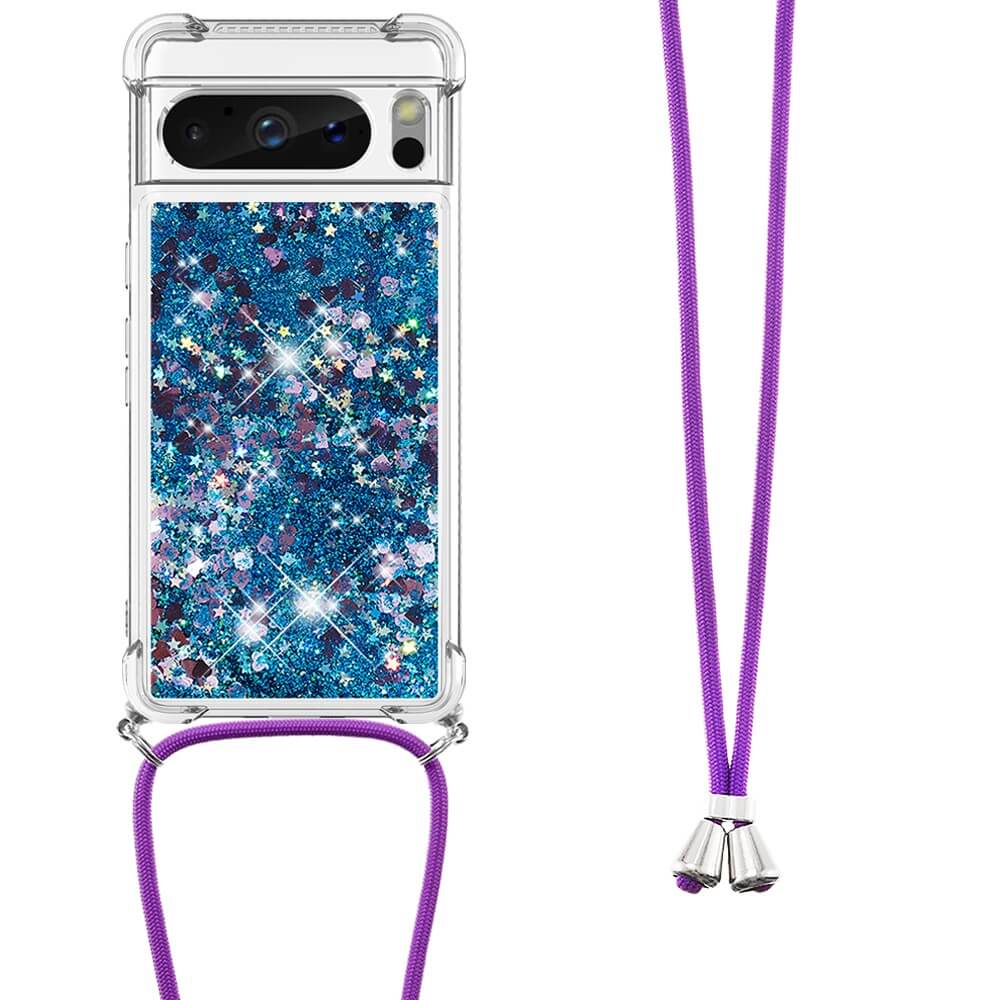Google Pixel 8 Pro - Glitzer Hülle Mit Umhängeband - Image 20
