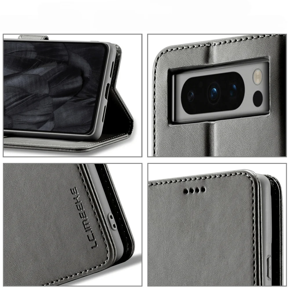 Google Pixel 8 Pro - Lc.imeeke Leder Etui Hülle - Image 19