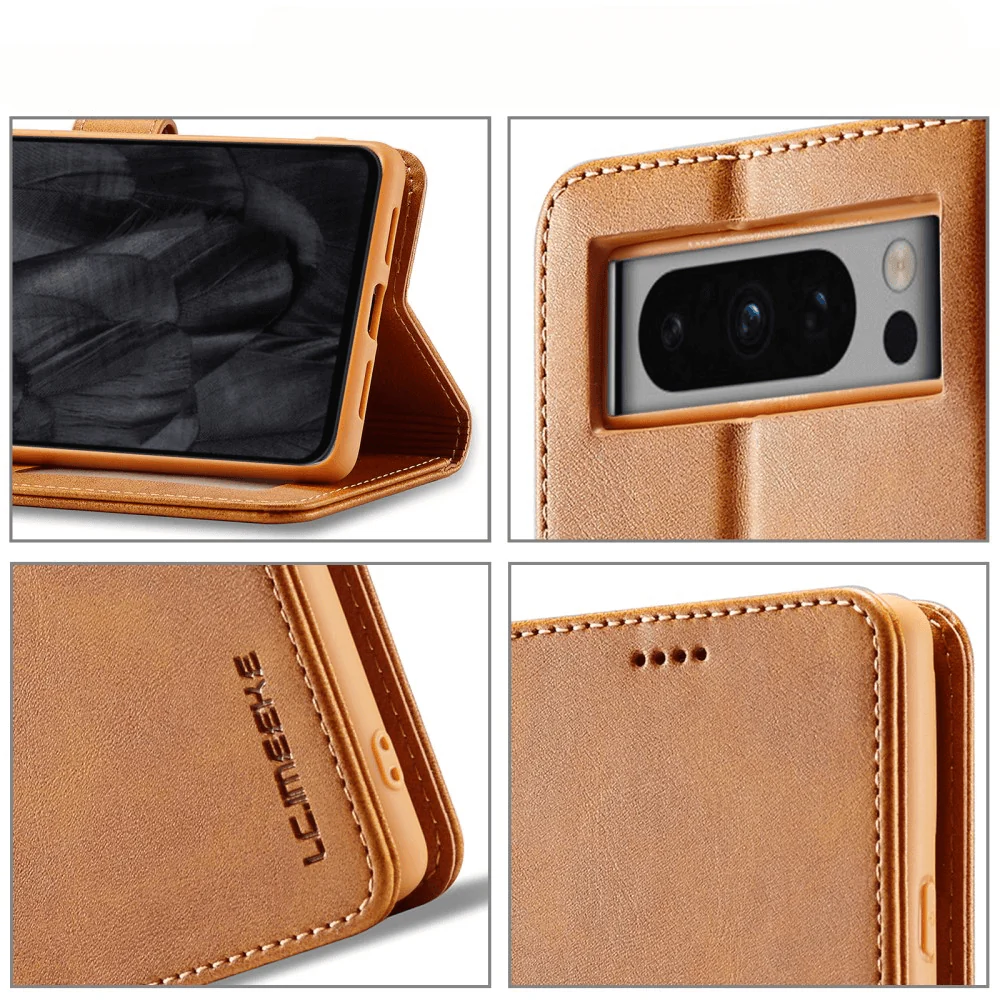 Google Pixel 8 Pro - Lc.imeeke Leder Etui Hülle - Image 29