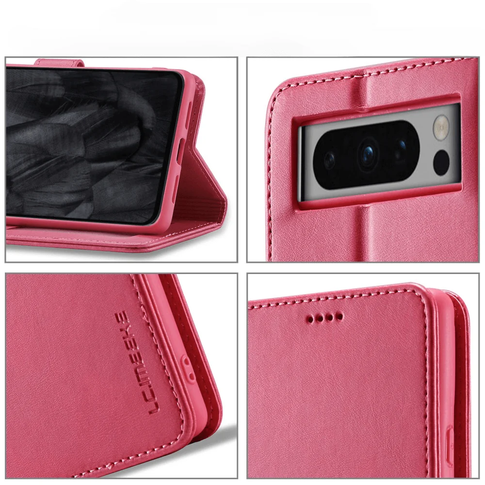 Google Pixel 8 Pro - Lc.imeeke Leder Etui Hülle - Image 39