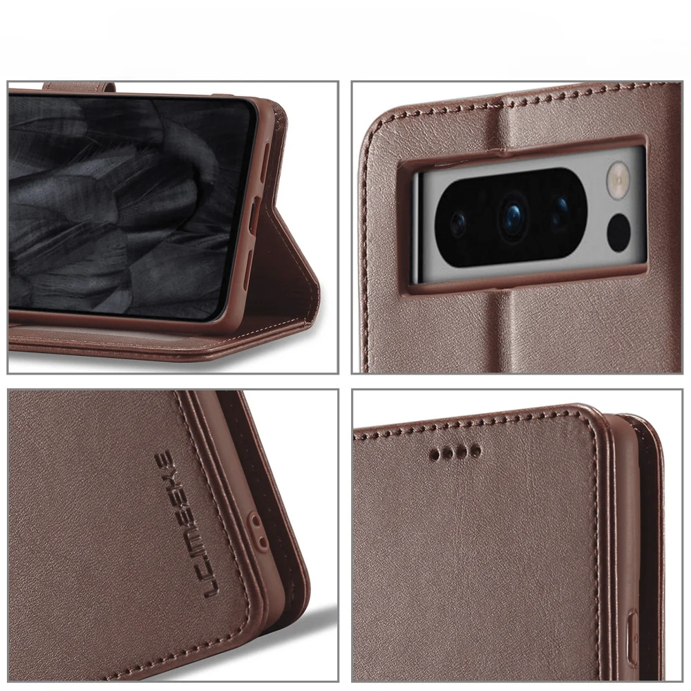 Google Pixel 8 Pro - Lc.imeeke Leder Etui Hülle - Image 49