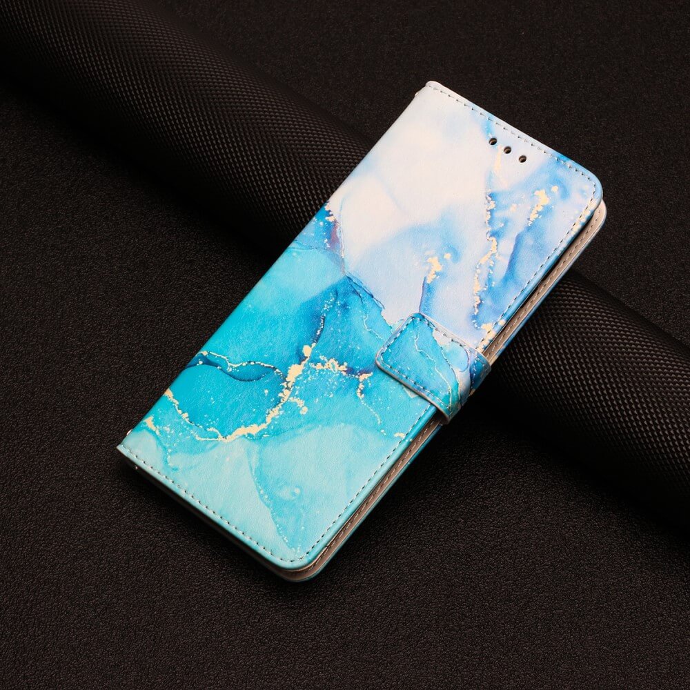Google Pixel 8 Pro - Leder Etui Hülle Marble - Image 11