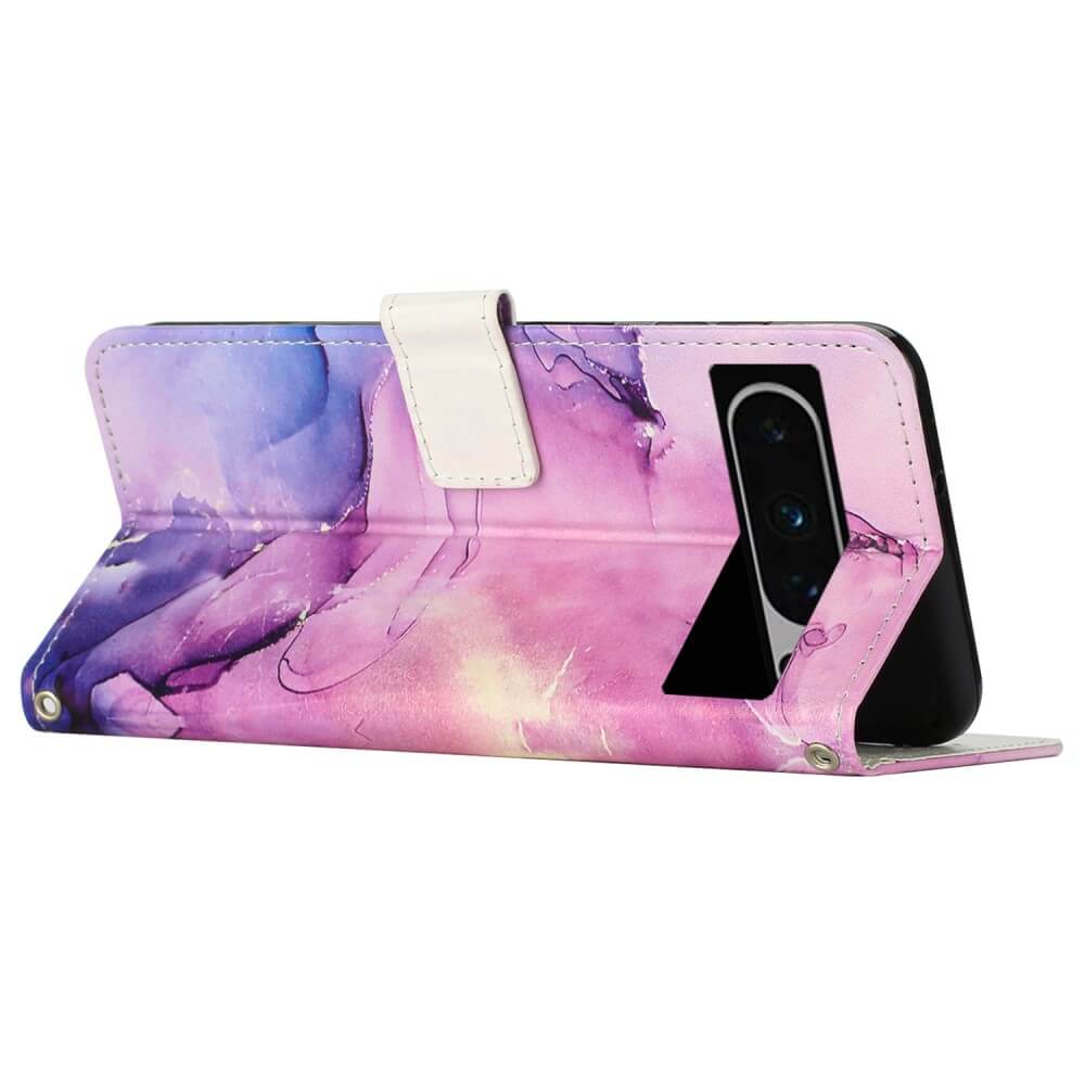 Google Pixel 8 Pro - Leder Etui Hülle Marble - Image 3