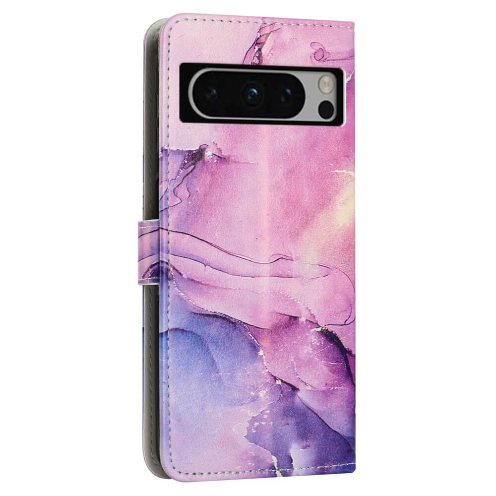 Google Pixel 8 Pro - Leder Etui Hülle Marble - Image 4